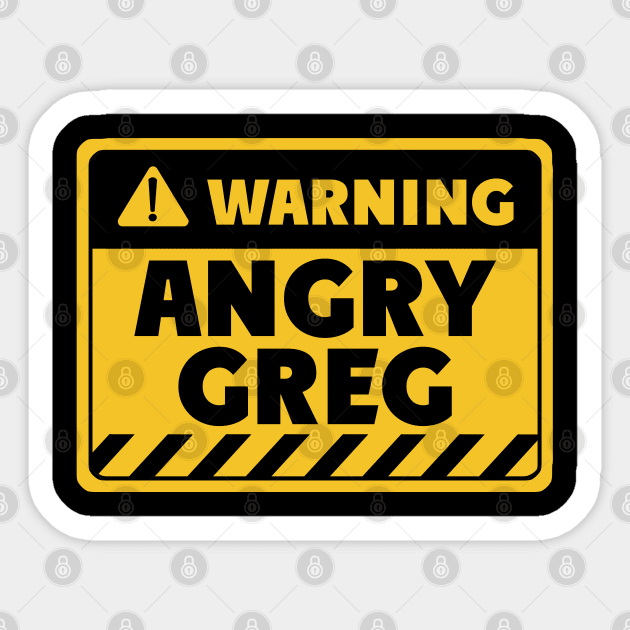 Angry Greg Sticker by EriEri